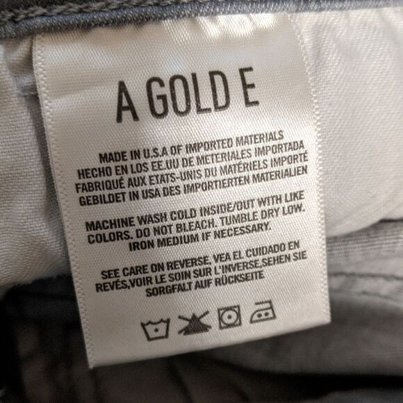 AGOLDE gray Sophie High Rise Skinny Fame style A003-2085 zip women's size 30 - Picture 8 of 11